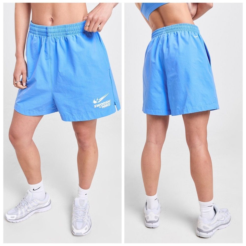 Nike Swoosh Women's Athletic Shorts in Blue | Medium